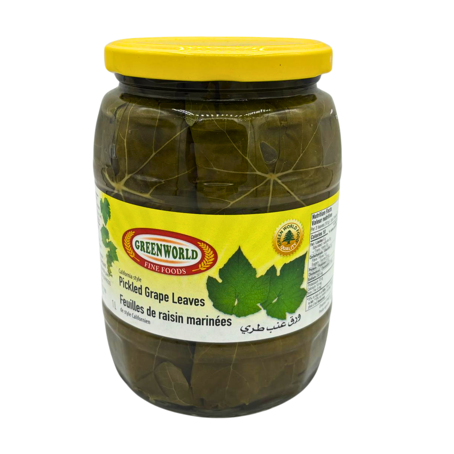 Greenworld Pickled Grape Leaves California Style 400g