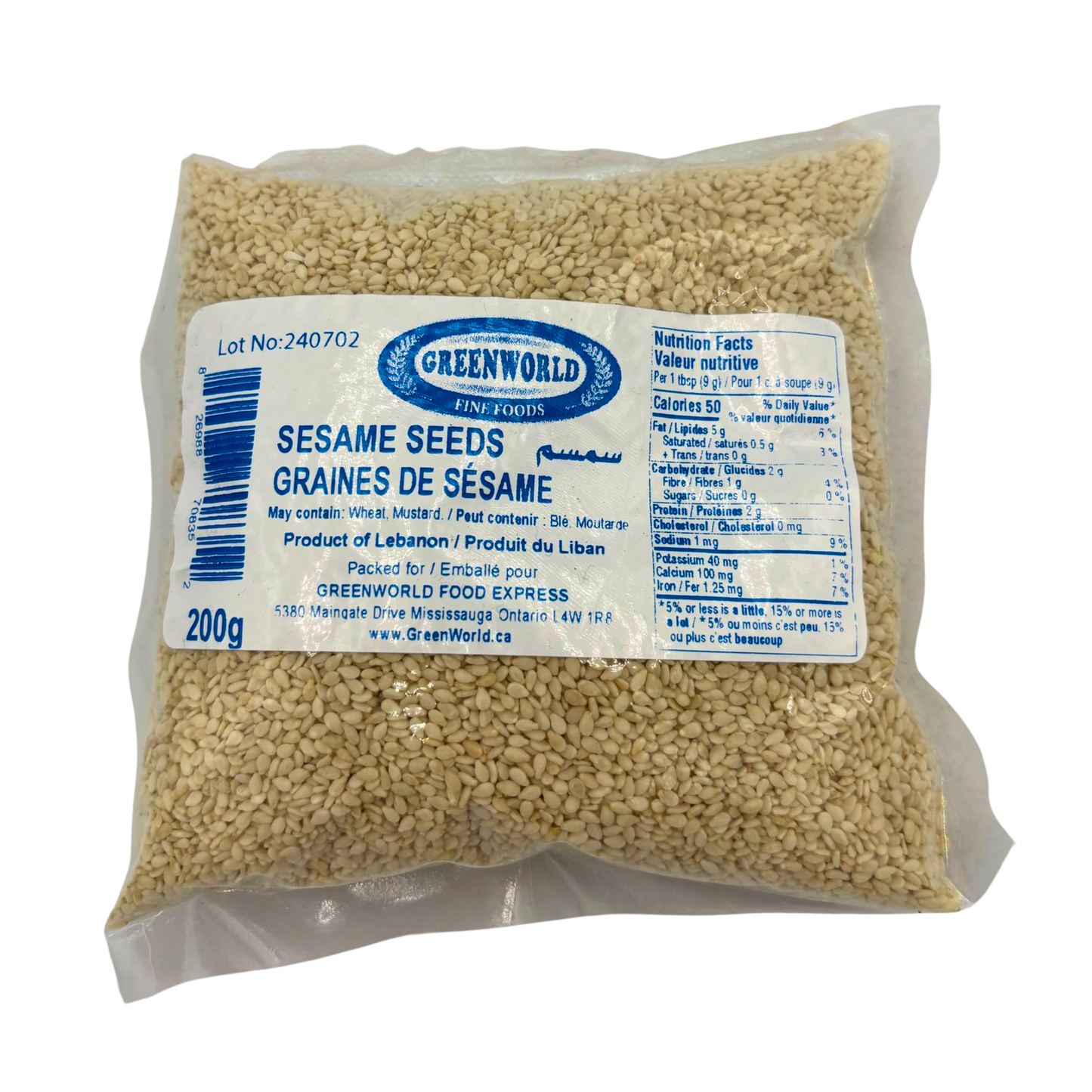 Greenworld Raw Sesame Seeds 200g