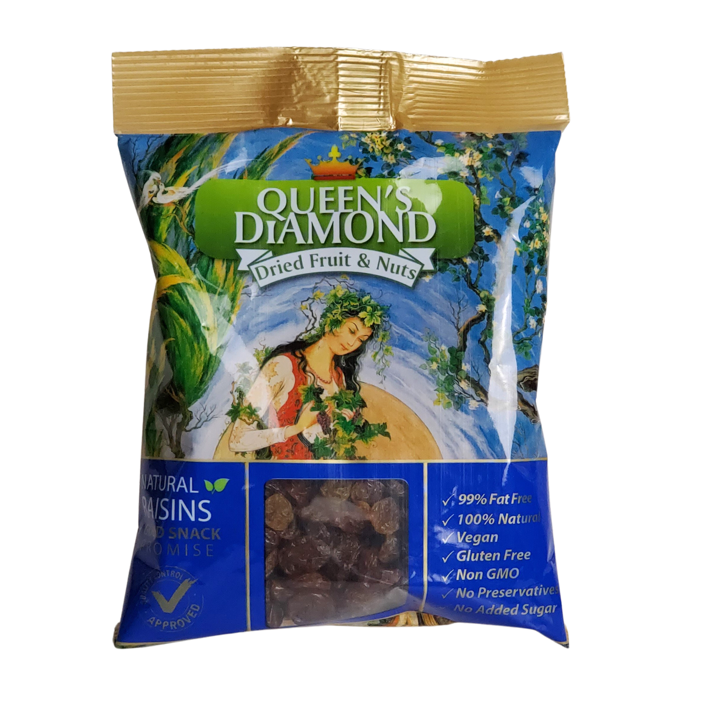 Queen Diamond Fruits and Nuts Raisins 250g