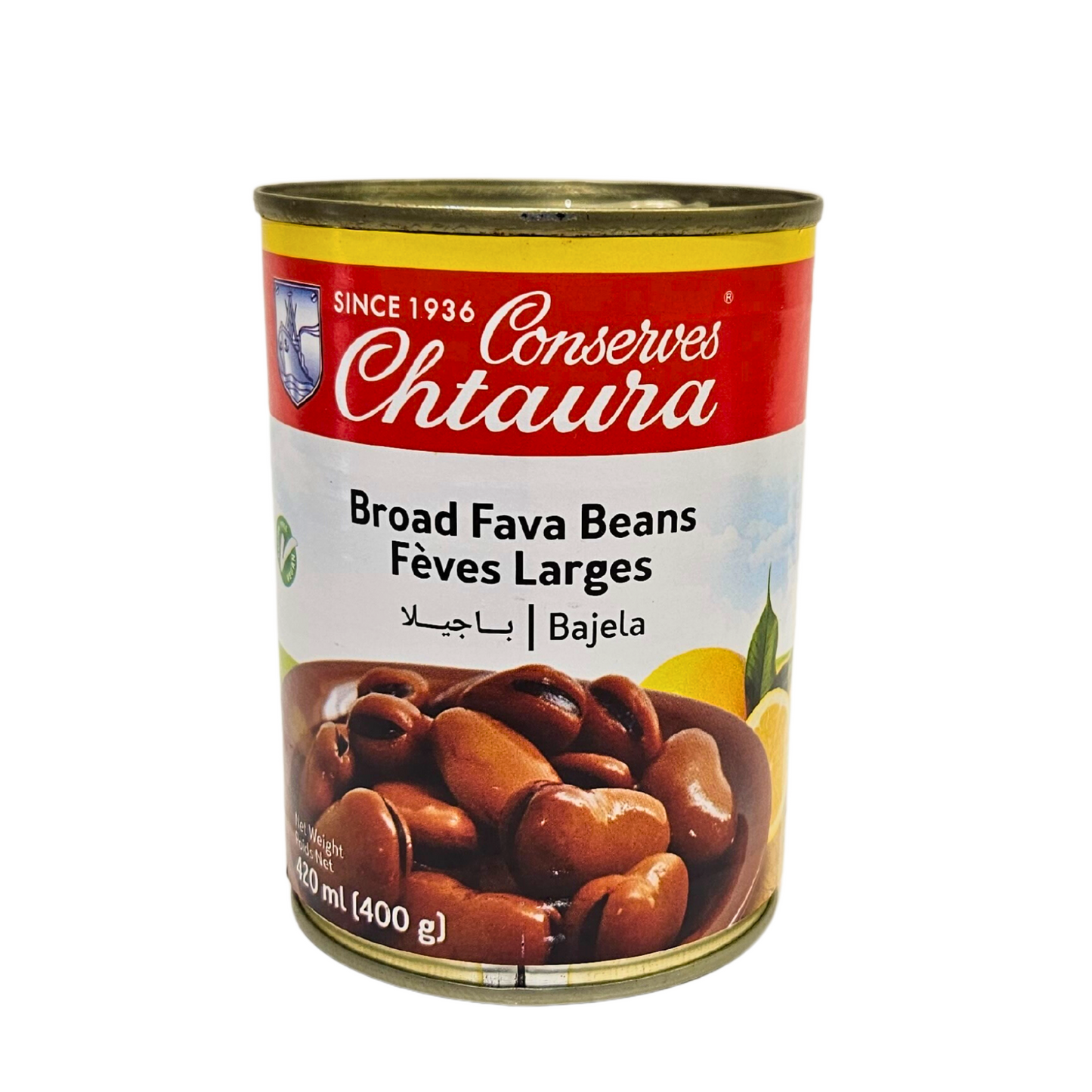 Conserves Chtaura Broad Fava Beans-Feves Larges 400g