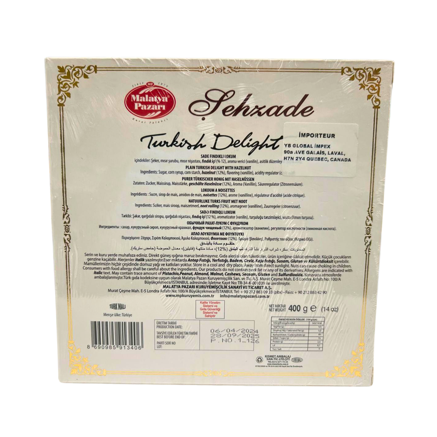 Turkish Delight Sehzade