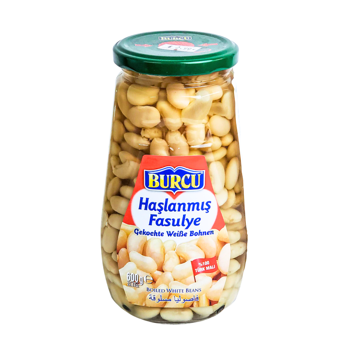 Burcu Haslanmis Fasulye Boiled White Beans 600g