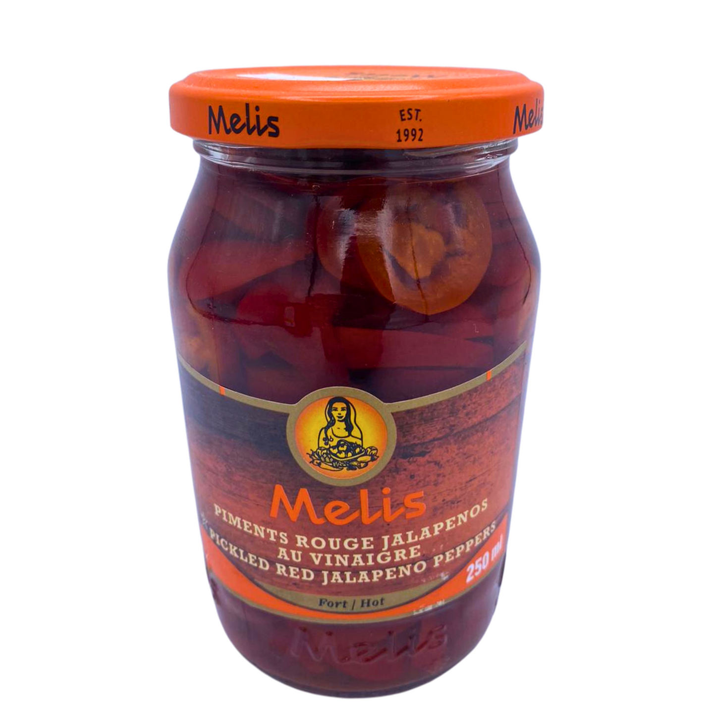 Melis Pickled Red Jalapeno Peppers