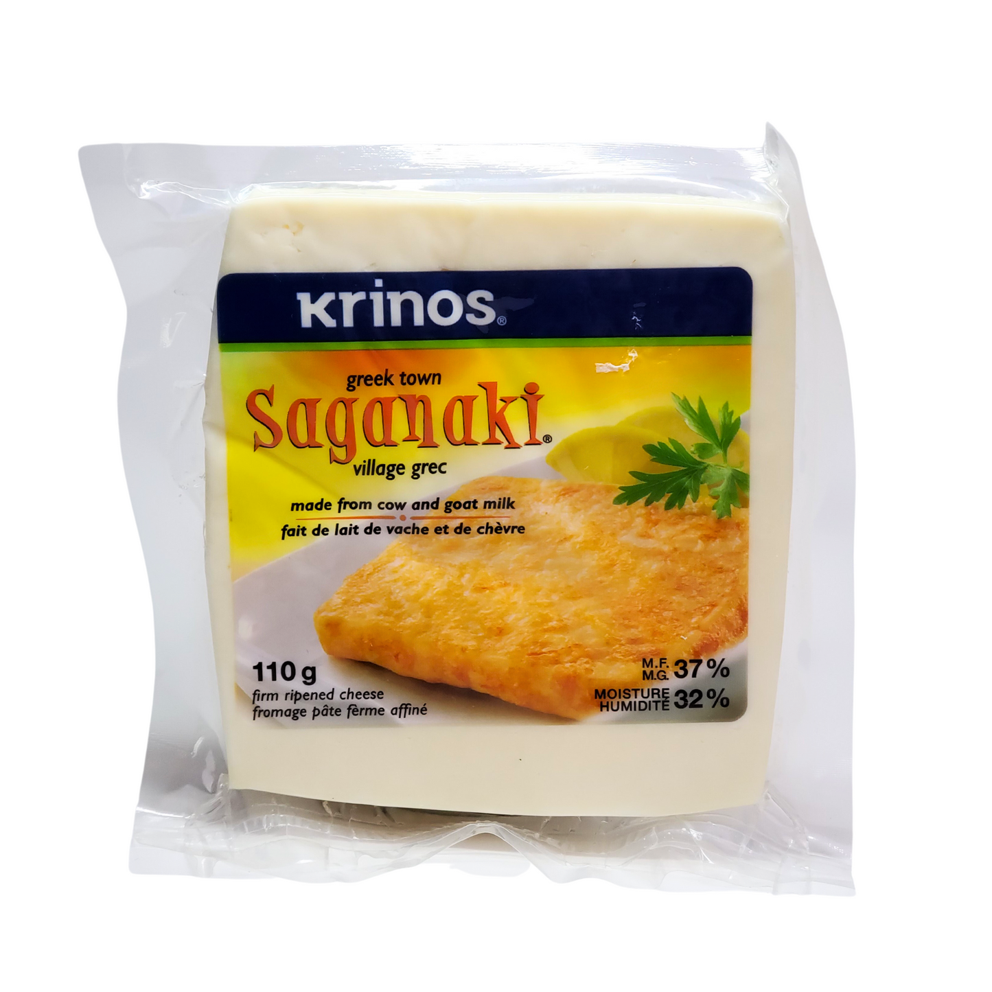 Krinos Saganaki greek town firm ripened cheese 110g