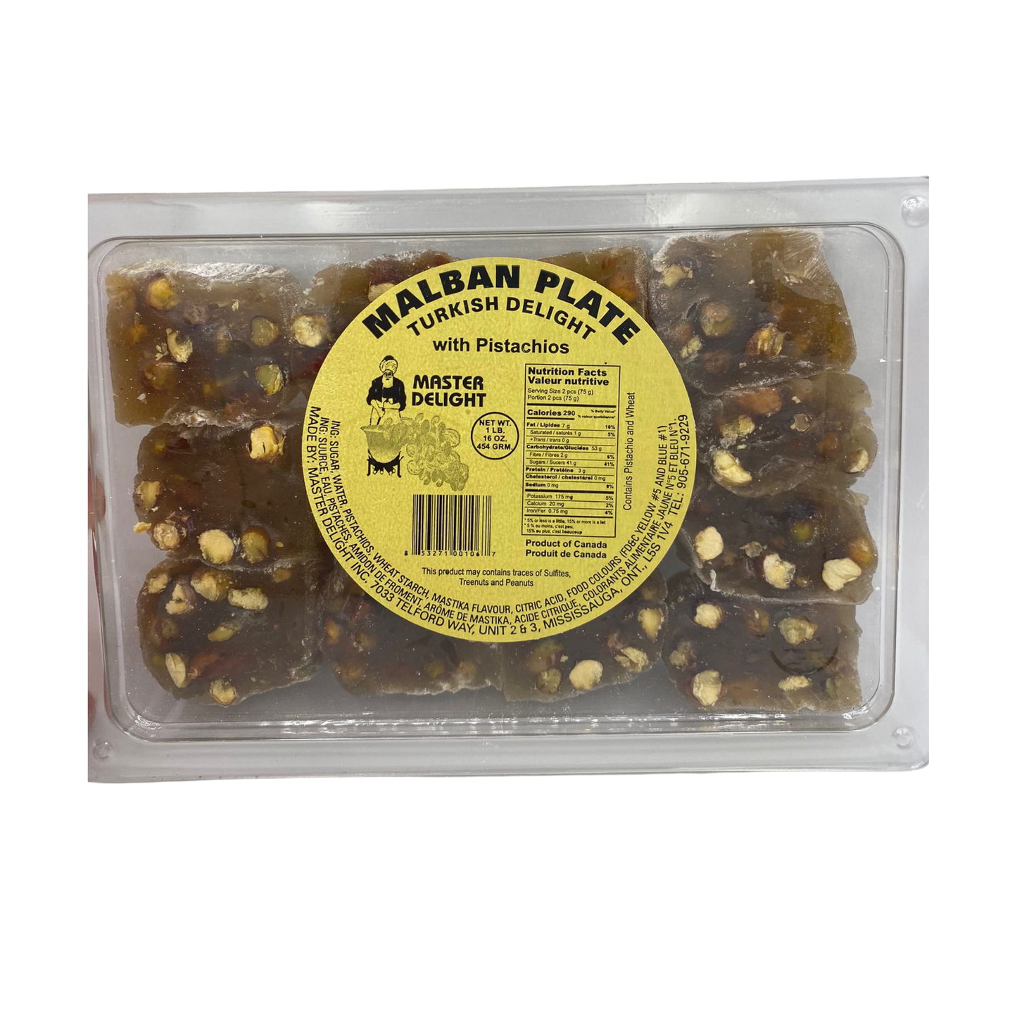 Malban Plate Turkish Delight 454g