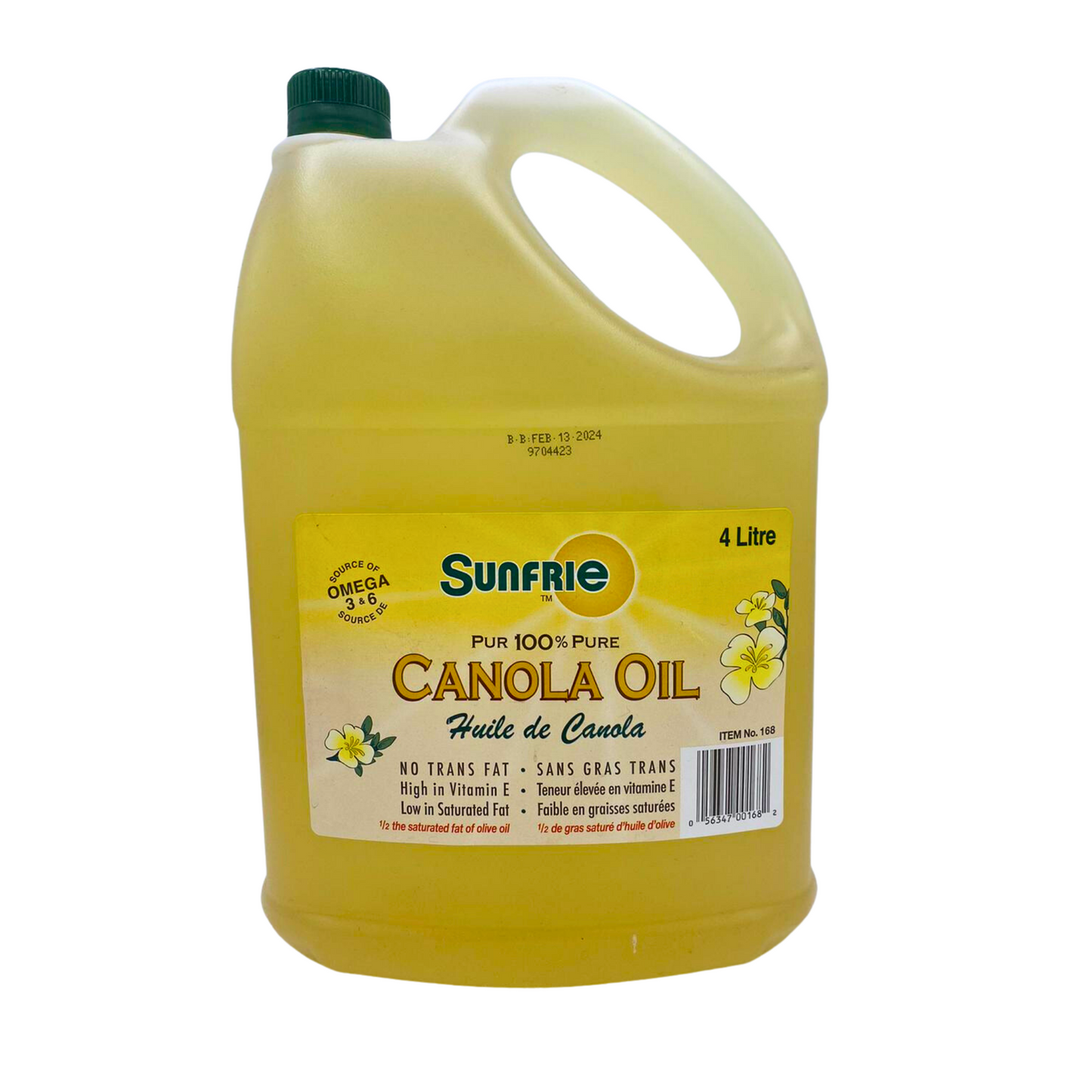 Sunfrie 100% Pure Canola Oil 4L