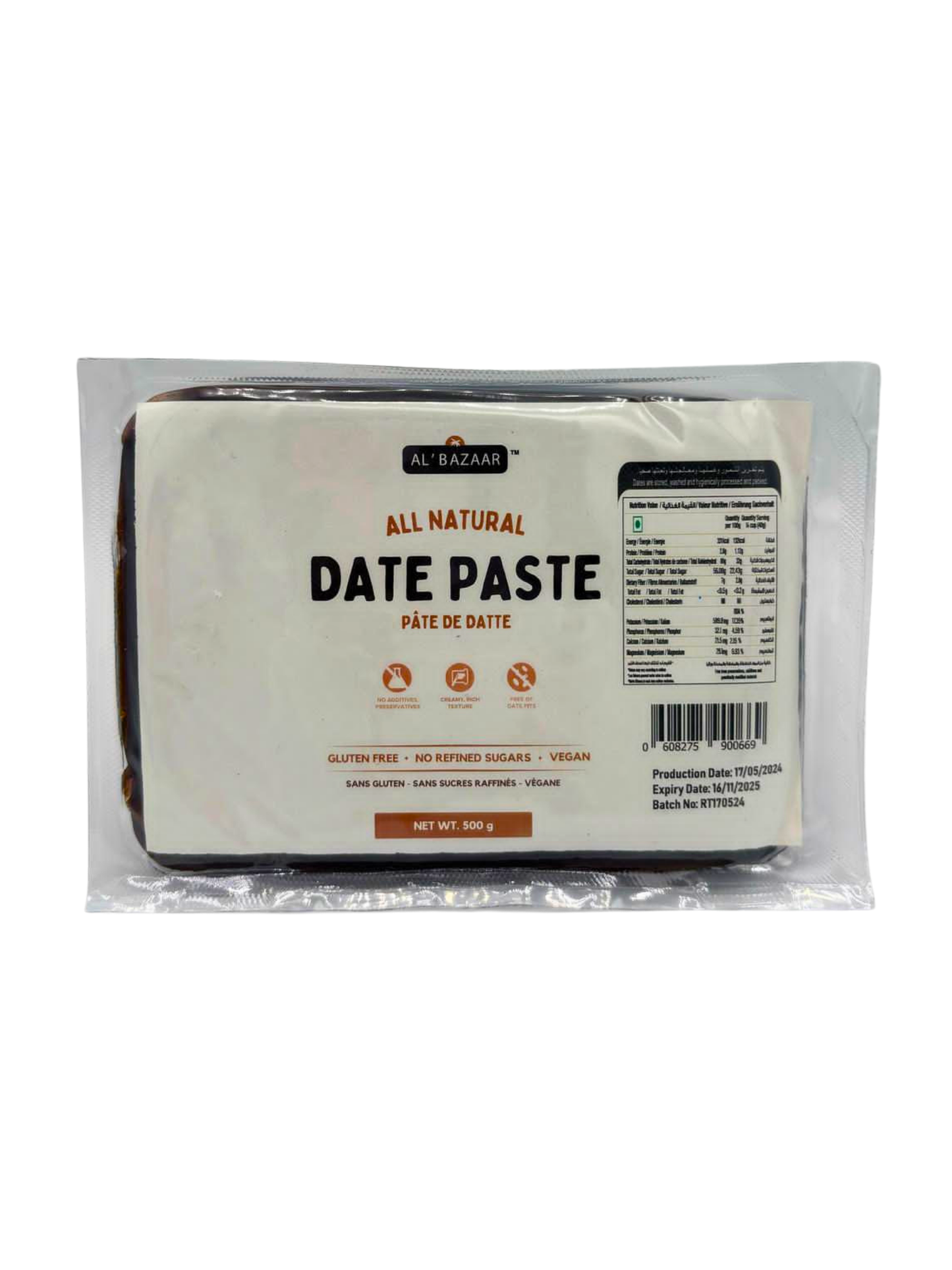 Bazaar Date Paste 1/2 Kg