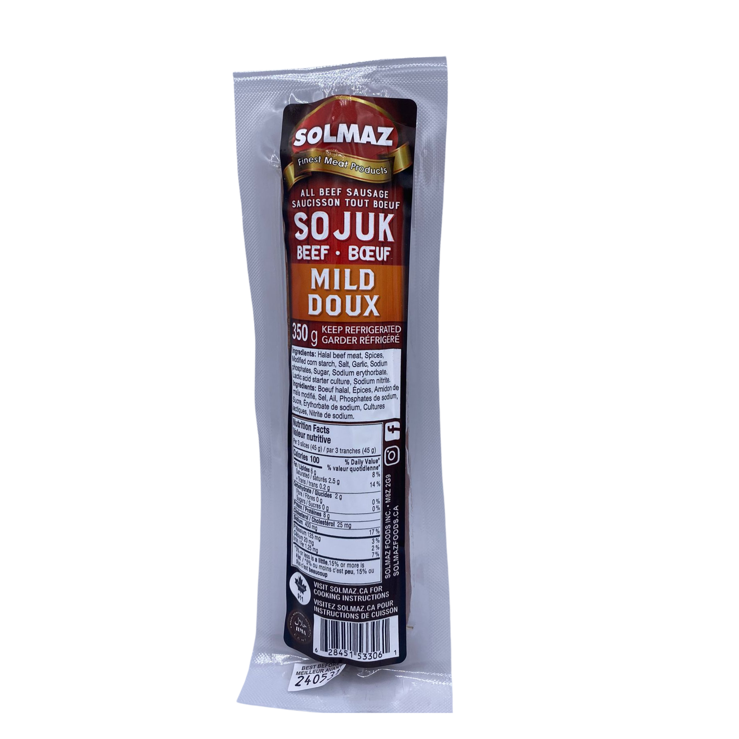 Solmaz Sojuk Mild 350 Gm