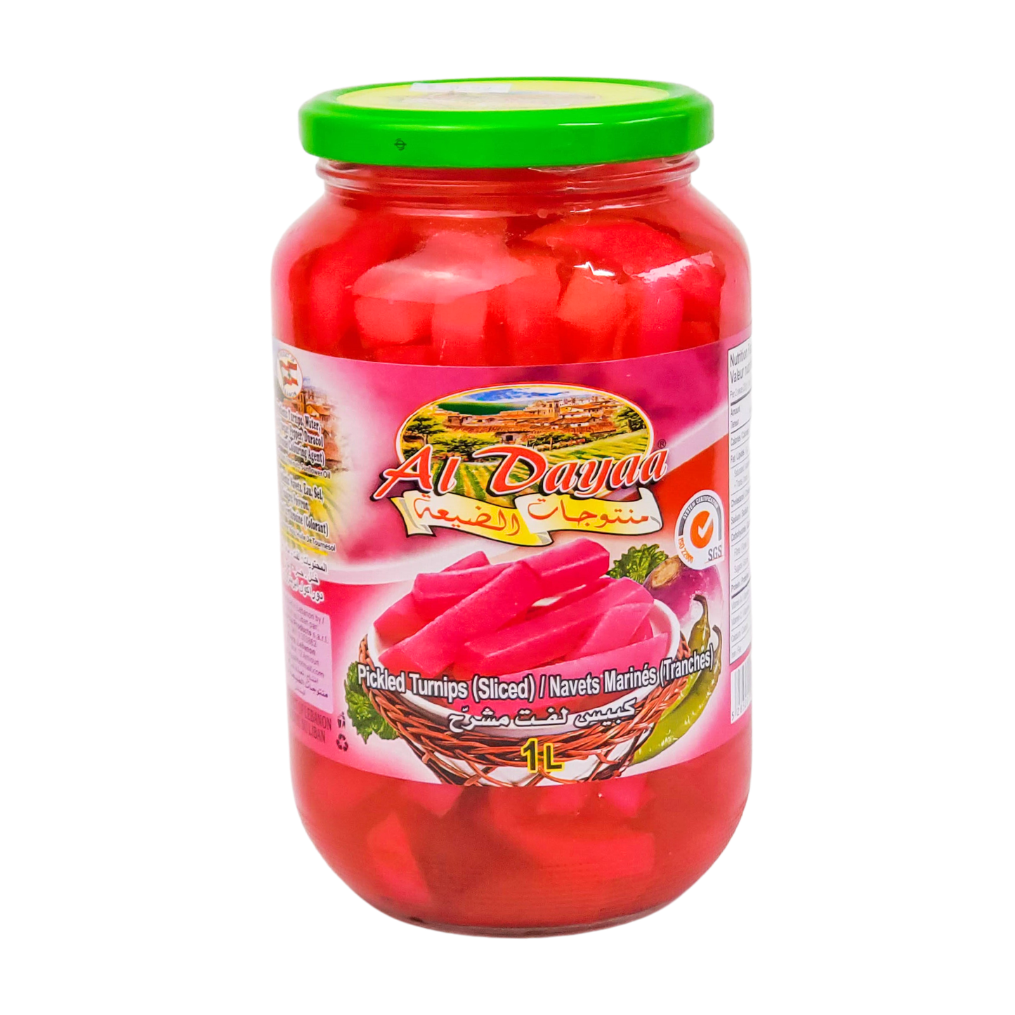 Al Dayaa Pickled Turnips Sliced 1L