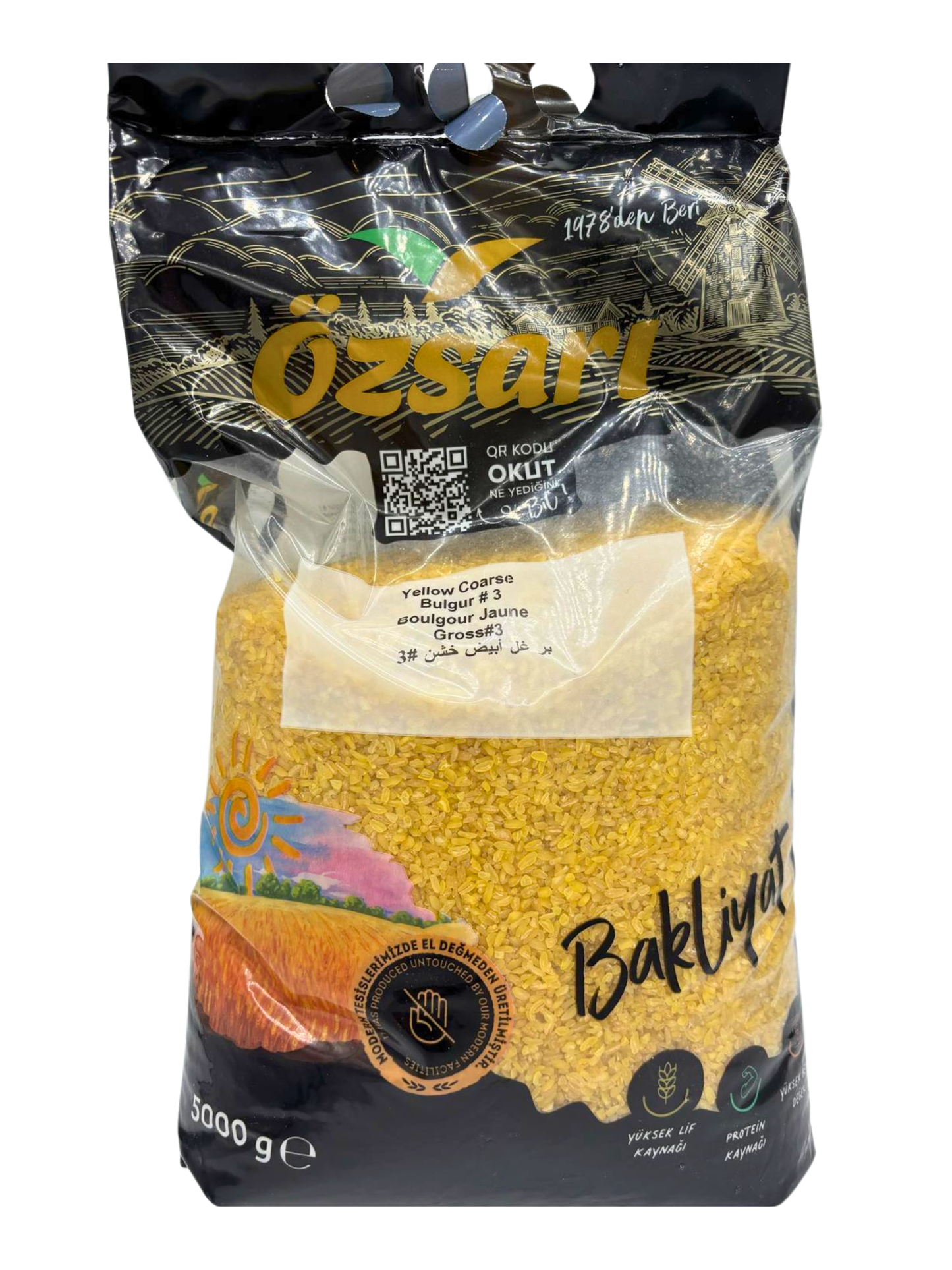 Ozsari Yellow Coarse Bulgur #3 5 Kg