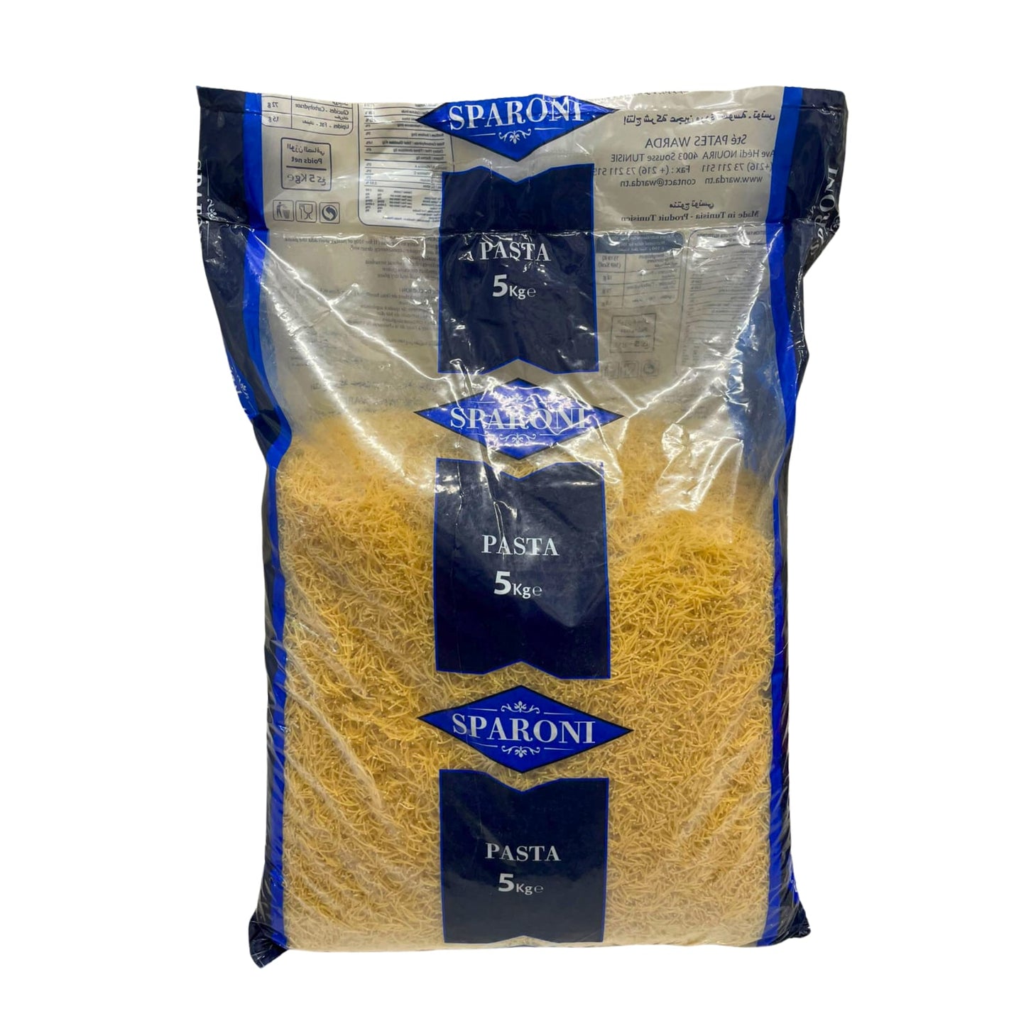 Sparoni Vermicelli Pasta 5000g