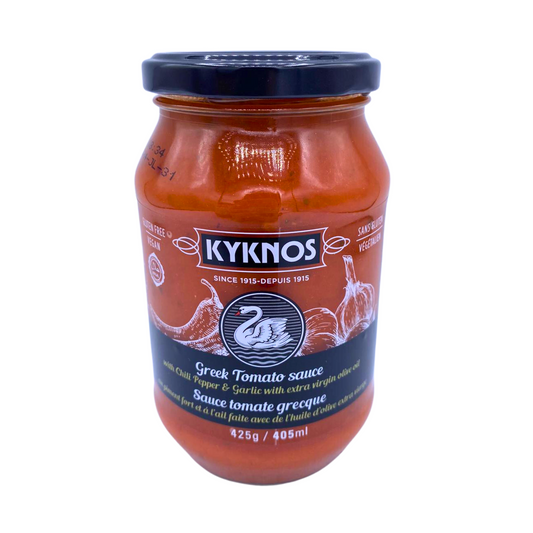 Kyknos Greek Tomato Sauce with Chilli Pepper & Garlic 405 ml