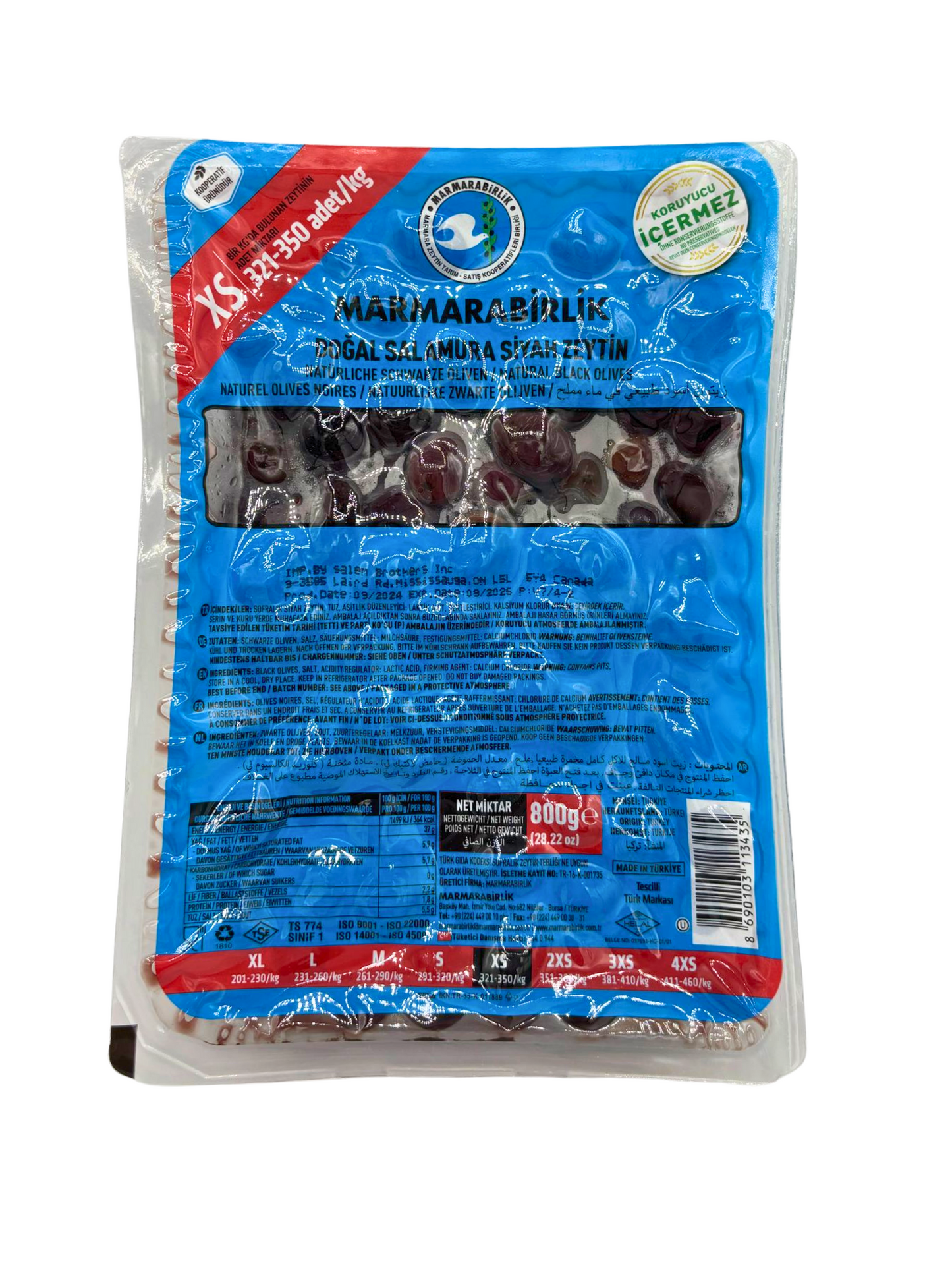 Marmara B.o. Xs 800gm ( Vacuum Blue )