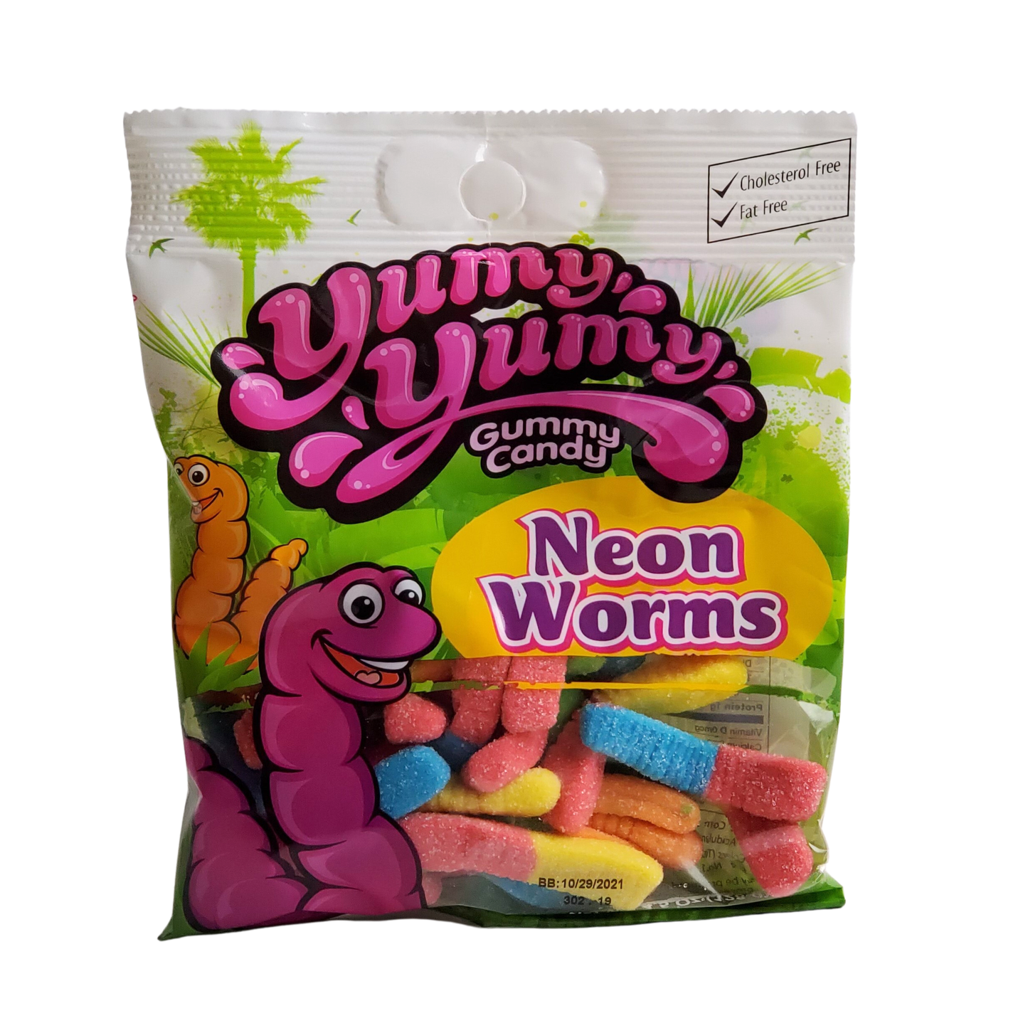 Yumy Gum Candy Neon Worms