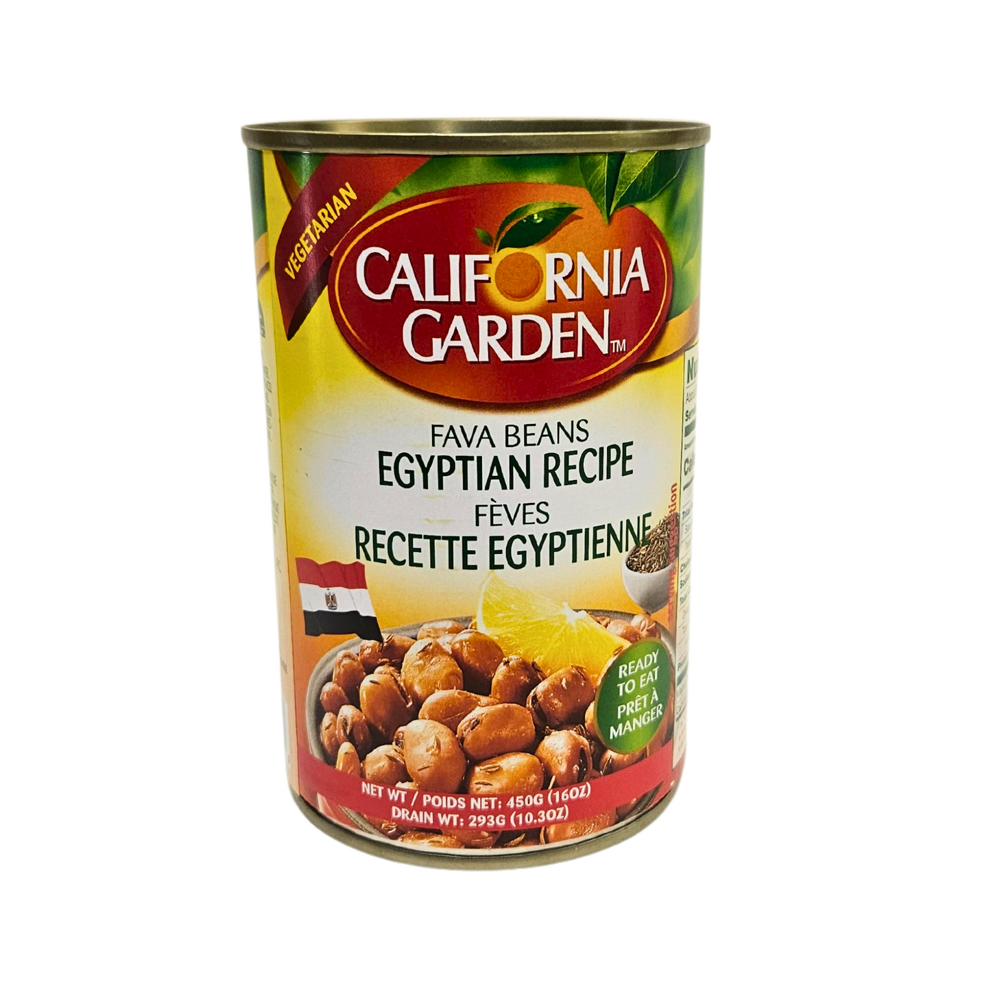 California Garden Fava Beans Egyptian Recipe 450g