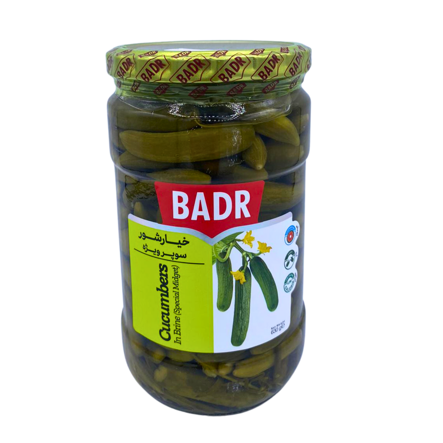 BADR Cucumbers In Brine (Special MIdget) 630g