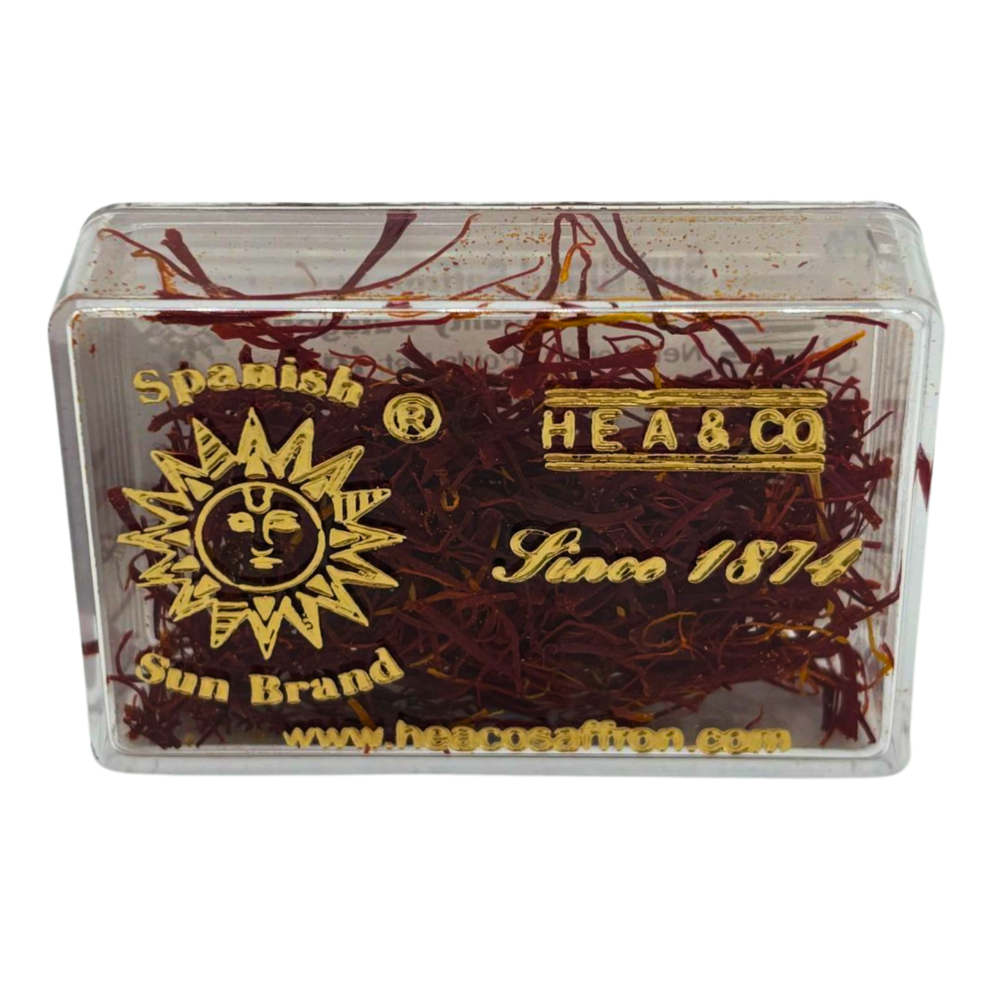 Sun Brand Saffron Glass Jar 1g