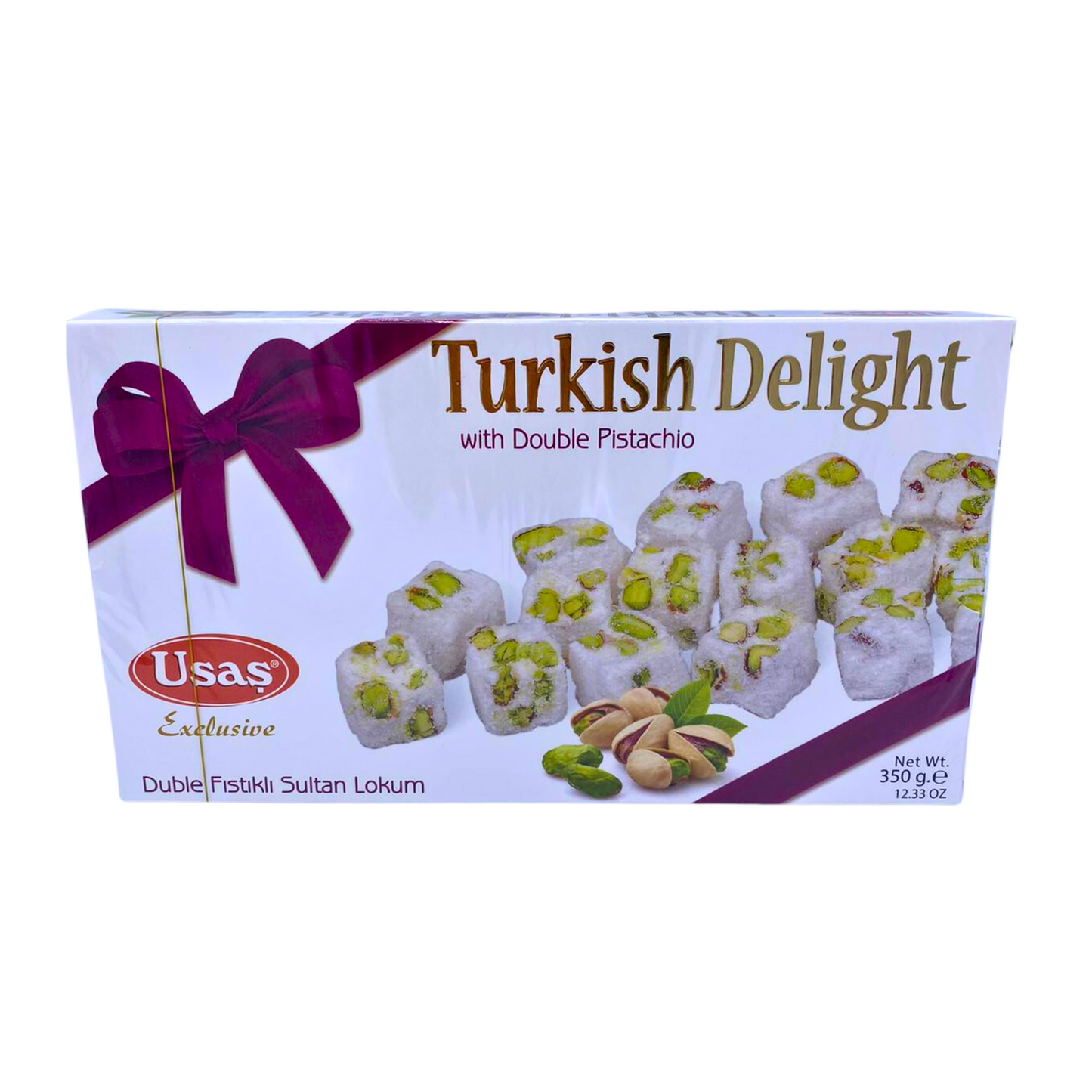 Usas Exclusive Turkish Delight with Double Pistachio 350g