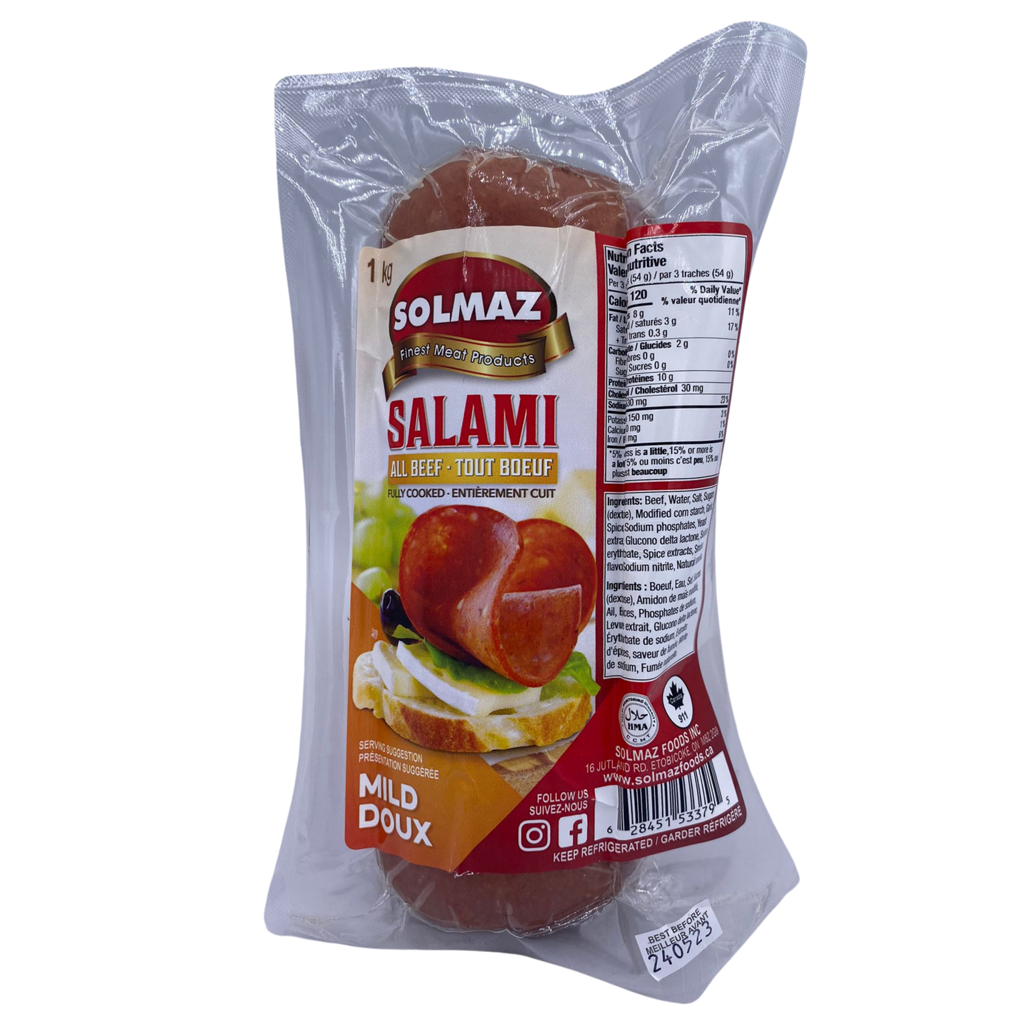 Solmaz Beef Salami 1kg
