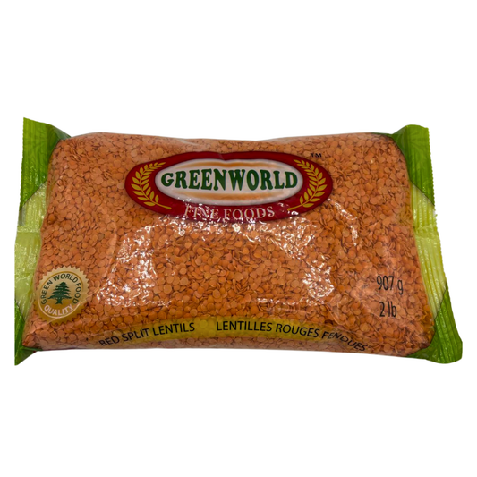GreenWorld Red Split Lentils 907g
