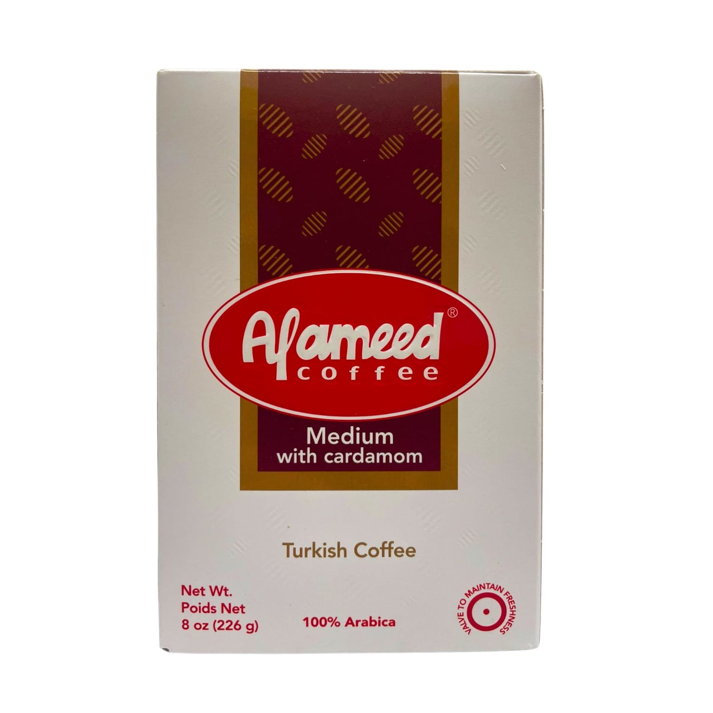 Alameed Coffee Medium With Cardamom 226g