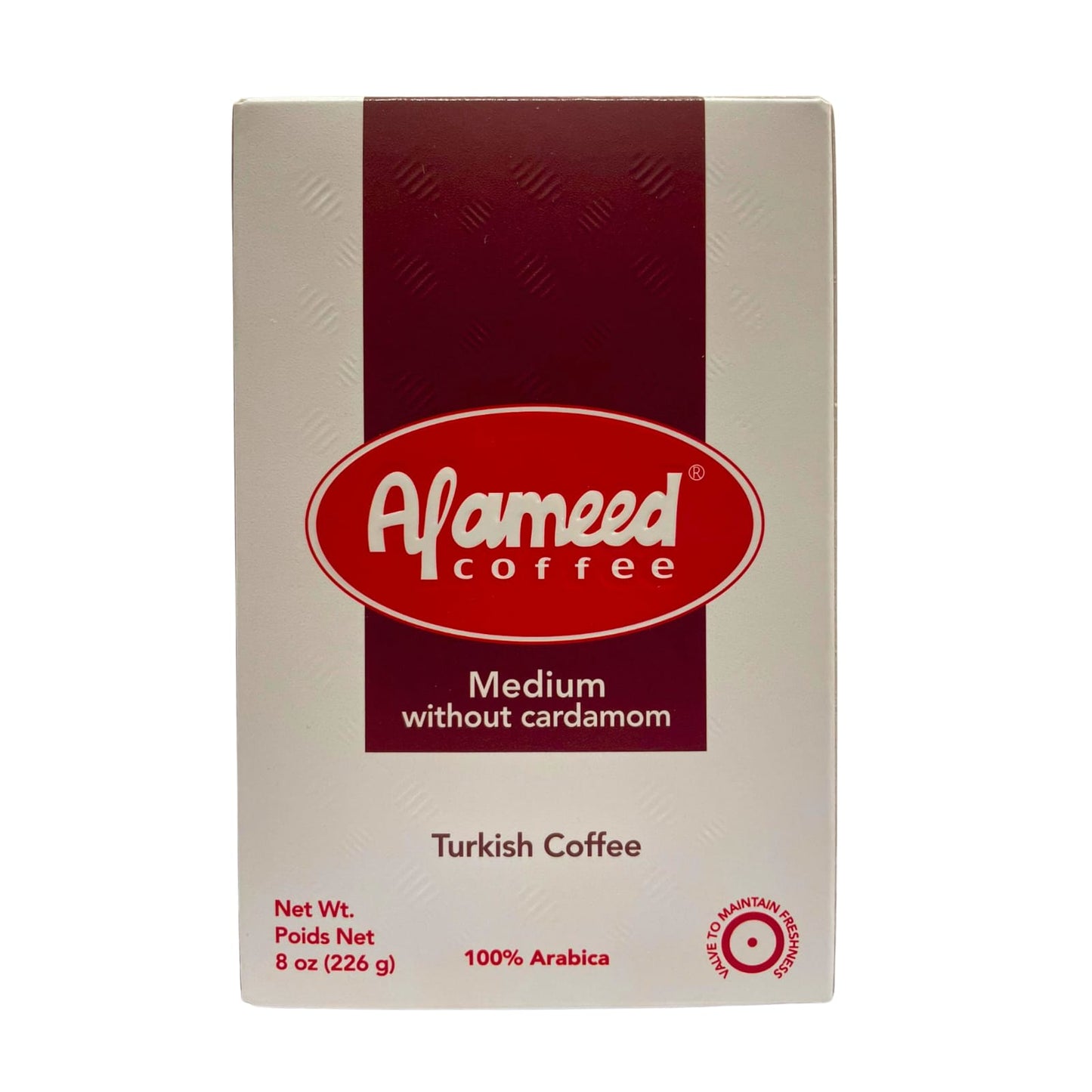 Alameed Coffee Medium Without Cardamom 226g